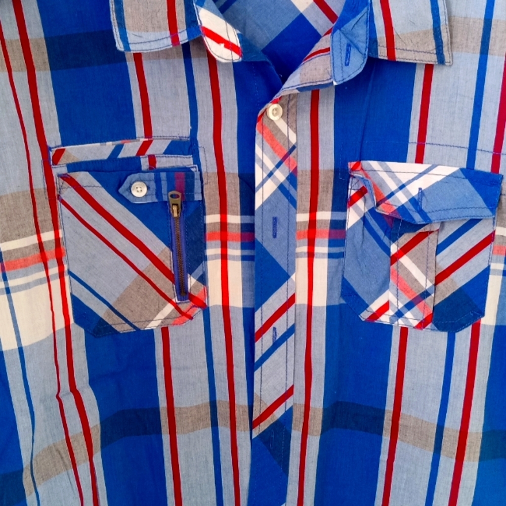 South Pole short sleeve button up shirt